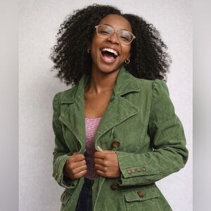 Green Corduroy Blazer